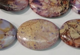 CDE712 15.5 inches 22*30mm oval dyed sea sediment jasper beads