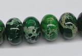 CDE73 15.5 inches 12*18mm rondelle dyed sea sediment jasper beads