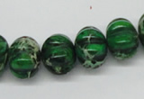 CDE75 15.5 inches 12*16mm pumpkin dyed sea sediment jasper beads