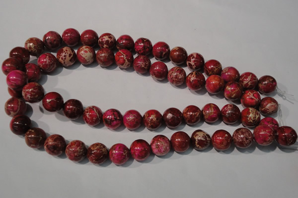 CDE762 15.5 inches 14mm round dyed sea sediment jasper beads