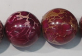 CDE765 15.5 inches 24mm round dyed sea sediment jasper beads