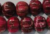 CDE767 15.5 inches 15*18mm pumpkin dyed sea sediment jasper beads