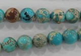 CDE803 15.5 inches 10mm round dyed sea sediment jasper beads wholesale