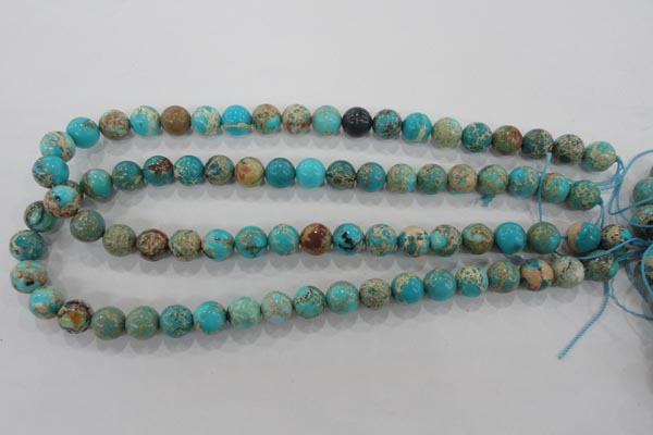 CDE803 15.5 inches 10mm round dyed sea sediment jasper beads wholesale