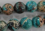 CDE806 15.5 inches 14mm round dyed sea sediment jasper beads wholesale