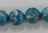 CDE808 15.5 inches 18mm round dyed sea sediment jasper beads wholesale