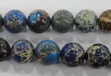 CDE814 15.5 inches 10mm round dyed sea sediment jasper beads wholesale