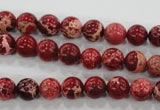 CDE821 15.5 inches 6mm round dyed sea sediment jasper beads wholesale