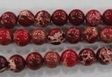 CDE822 15.5 inches 8mm round dyed sea sediment jasper beads wholesale