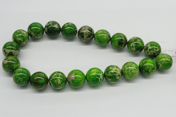 CDE84 15.5 inches 18mm round dyed sea sediment jasper beads