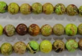 CDE863 15.5 inches 10mm round dyed sea sediment jasper beads wholesale