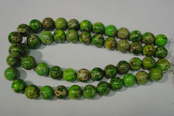 CDE923 15.5 inches 16mm round dyed sea sediment jasper beads