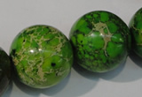 CDE925 15.5 inches 24mm round dyed sea sediment jasper beads