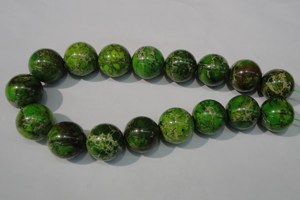 CDE925 15.5 inches 24mm round dyed sea sediment jasper beads