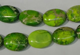 CDE940 15.5 inches 12*16mm oval dyed sea sediment jasper beads