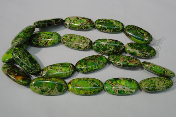 CDE942 15.5 inches 30*40mm oval dyed sea sediment jasper beads