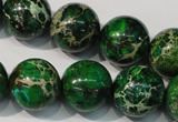 CDE958 15.5 inches 18mm round dyed sea sediment jasper beads