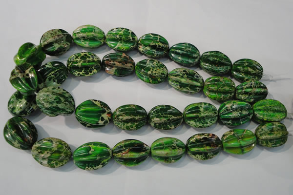 CDE966 15.5 inches 18*25mm star fruit shaped dyed sea sediment jasper beads