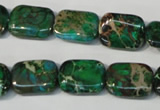 CDE974 15.5 inches 12*16mm rectangle dyed sea sediment jasper beads