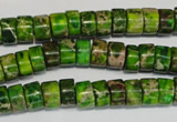 CDI138 15.5 inches 4*8mm heishi dyed imperial jasper beads