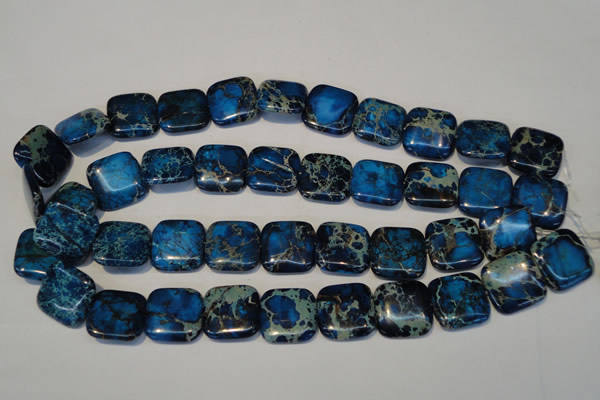 CDI241 15.5 inches 20*20mm square dyed imperial jasper beads