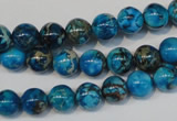 CDI266 15.5 inches 8mm round dyed imperial jasper beads