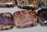 CDI440 15.5 inches 20*30mm rectangle dyed imperial jasper beads