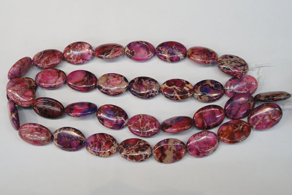 CDI475 15.5 inches 18*25mm oval dyed imperial jasper beads