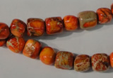 CDI732 15.5 inches 6*7mm – 8*9mm nuggets dyed imperial jasper beads