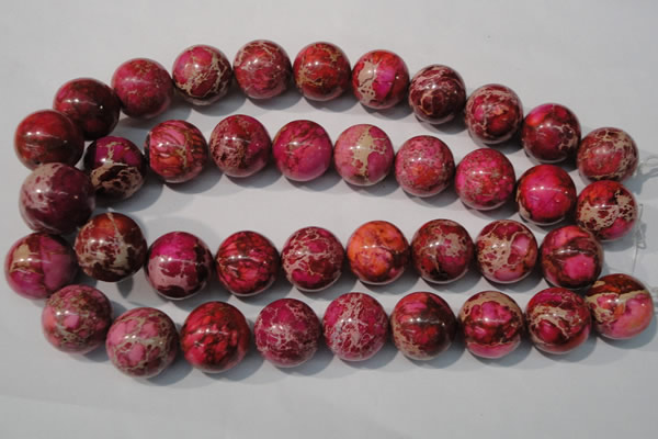 CDI764 15.5 inches 20mm round dyed imperial jasper beads