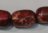 CDI771 15.5 inches 18*25mm nuggets dyed imperial jasper beads