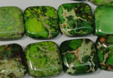 CDI946 15.5 inches 18*18mm square dyed imperial jasper beads