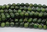 CDJ01 15.5 inches 6mm round Canadian jade beads wholesale