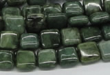 CDJ04 15.5 inches 10*10mm square Canadian jade beads wholesale