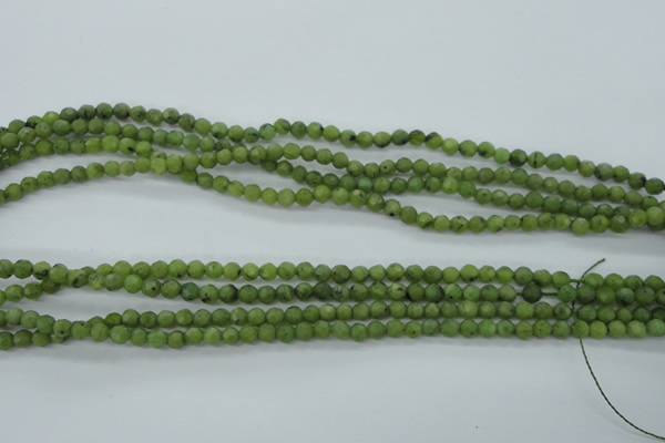 CDJ137 15.5 inches 4mm faceted round Canadian jade beads wholesale