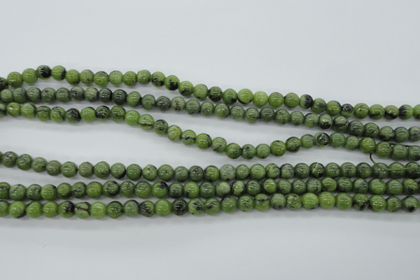 CDJ139 15.5 inches 6mm round Canadian jade beads wholesale