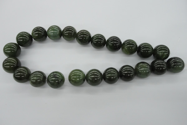 CDJ143 15.5 inches 18mm round Canadian jade beads wholesale