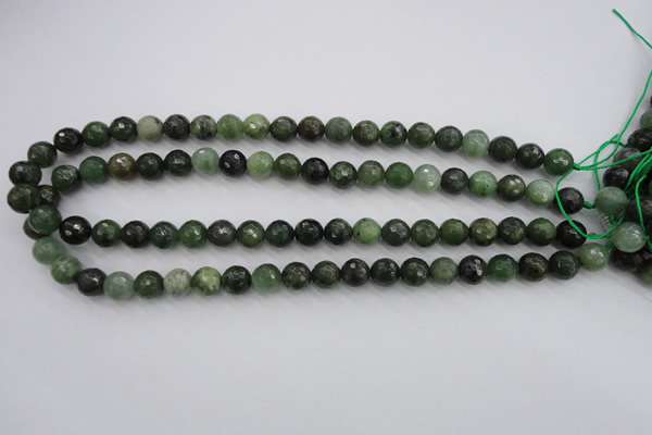 CDJ263 15.5 inches 10mm faceted round Canadian jade beads wholesale