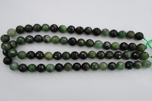 CDJ264 15.5 inches 12mm faceted round Canadian jade beads wholesale