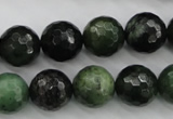 CDJ265 15.5 inches 14mm faceted round Canadian jade beads wholesale