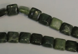 CDJ29 15.5 inches 8*8mm square Canadian jade beads wholesale