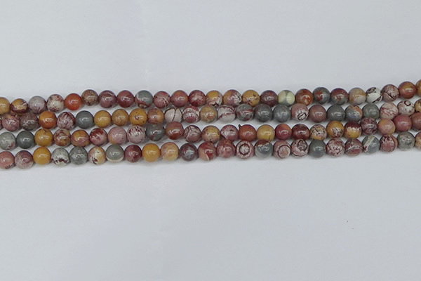 CDJ401 15.5 inches 6mm round sonoran dendritic jasper beads