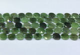 CDJ411 15.5 inches 10mm faceted square Canadian jade beads