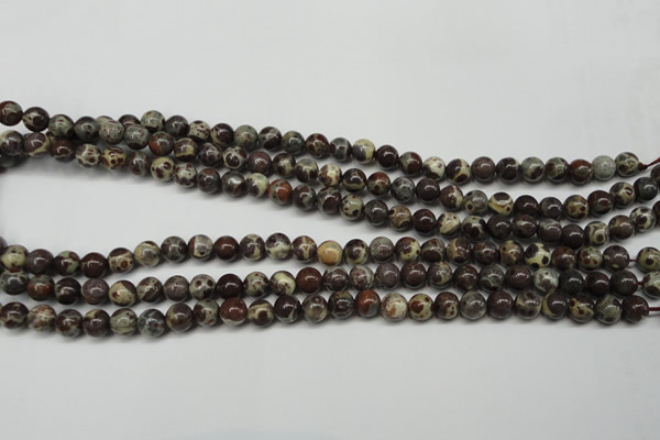 CDM02 15.5 inches 6mm round African dalmatian jasper beads