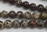 CDM03 15.5 inches 8mm round African dalmatian jasper beads