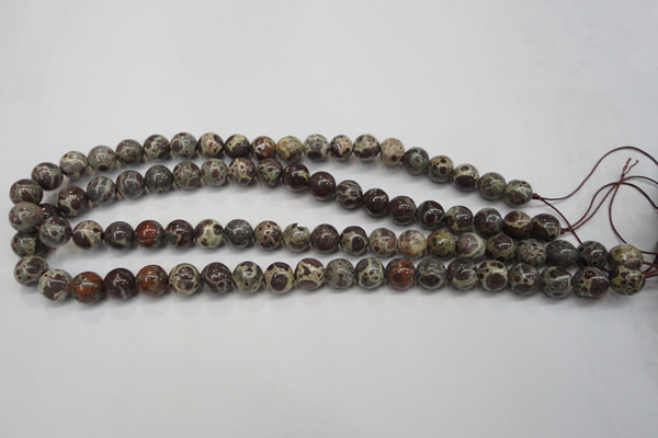 CDM04 15.5 inches 10mm round African dalmatian jasper beads