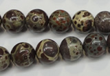 CDM05 15.5 inches 12mm round African dalmatian jasper beads