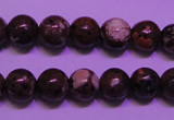 CDM51 15 inches 6mm round strawberry dalmatian jasper beads