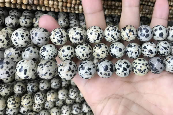 CDM95 15.5 inches 14mm round dalmatian jasper beads wholesale