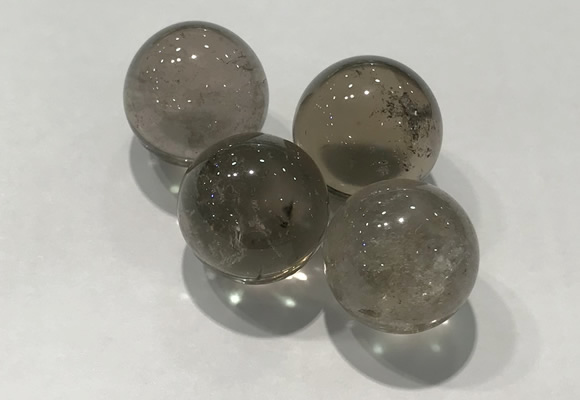 CDN1002 20mm round smoky quartz decorations wholesale